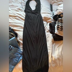 Zara Black Backless Dress